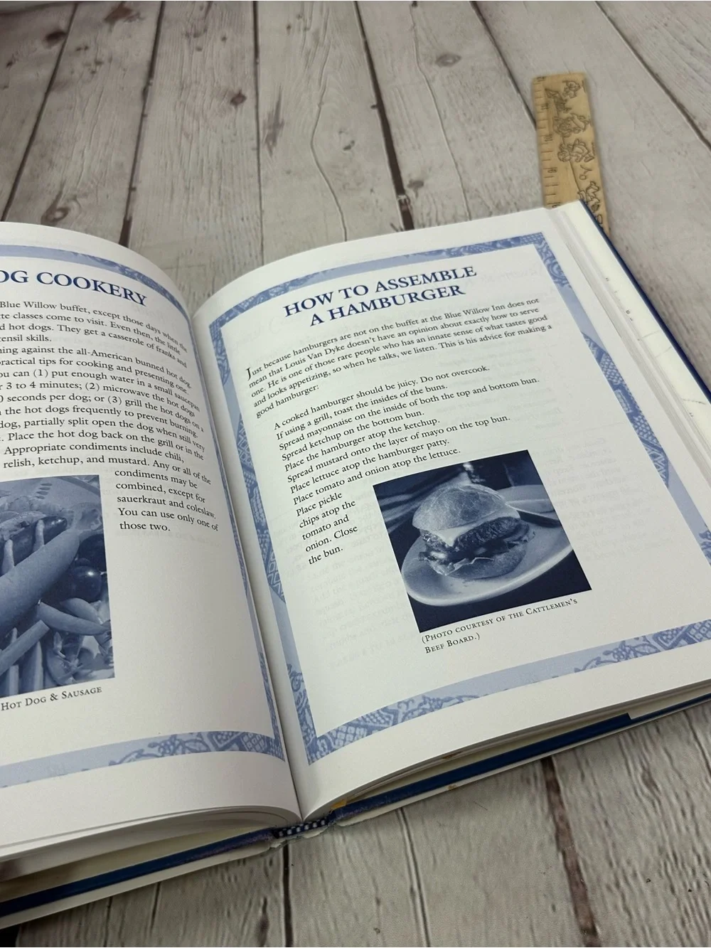 Cookbook by Jane & Michael Stern - Cream and Blue
